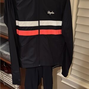 Rapha Brevet Windblock Jersey & Cargo Tights L Navy
